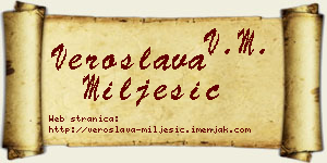 Veroslava Milješić vizit kartica